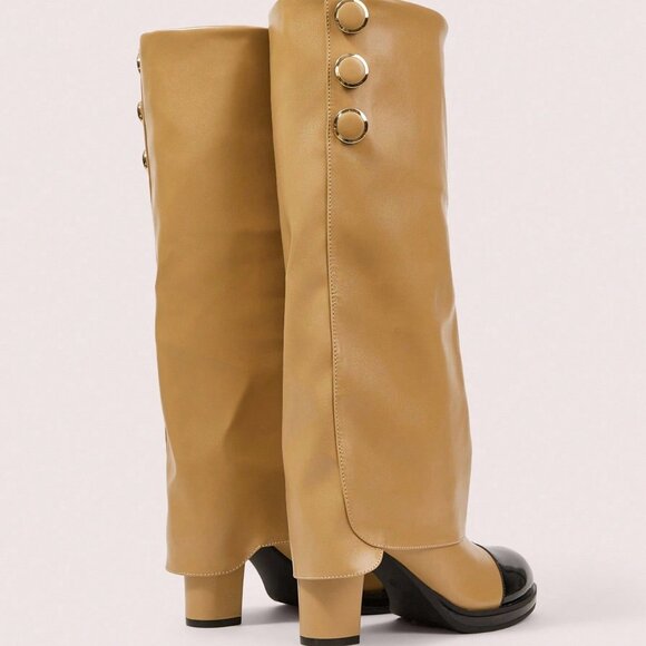 Stylish Women's High Heel Platform knee high Boots - Picture 10 of 10